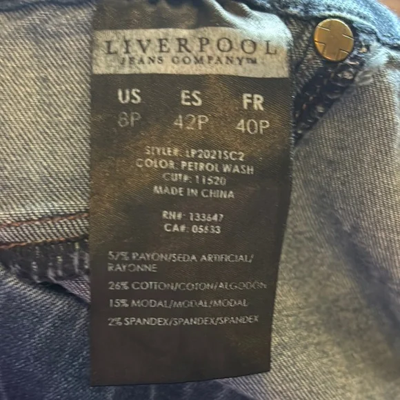 Liverpool Blue Jeggings Sleek Fit - Picture 8 of 9
